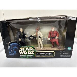 🔥Sealed New Star Wars Power‎ Of The Force Cantina Aliens Action Figures NIB
